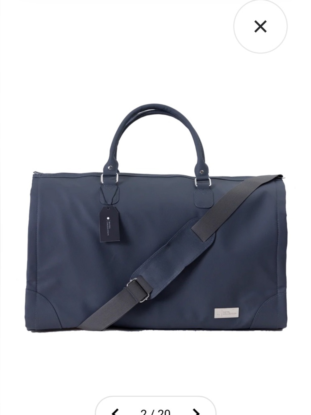 Hotel Collection Navy Blue Duffel Bag